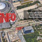 Road traffic diversion on Expoziției Boulevard due to construction works on M6 Metro Line