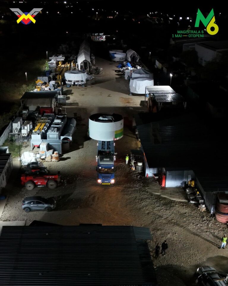 Magistrala 6 de metrou – Secțiunea NORD: Se transportă componentele TBM pentru stația Bruxelles