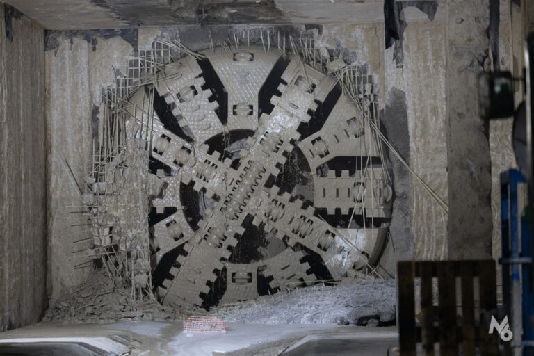 TBM „Sfânta Maria” a ajuns la viitoarea stație de metrou Expoziției